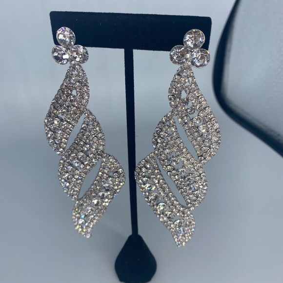 Swirl Chandelier Earrings - Picture 2 of 2